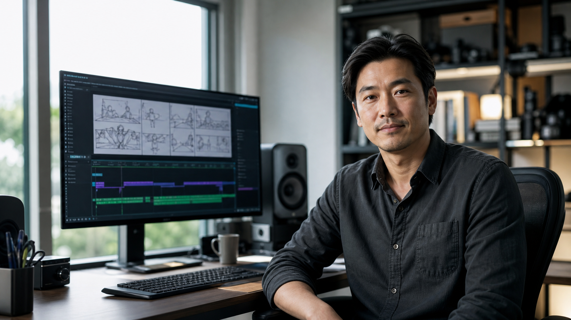 创始人在工作室中